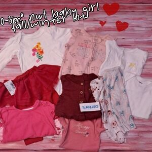 "0-3m" NWT baby girl fall/winter lot 👶 🍃